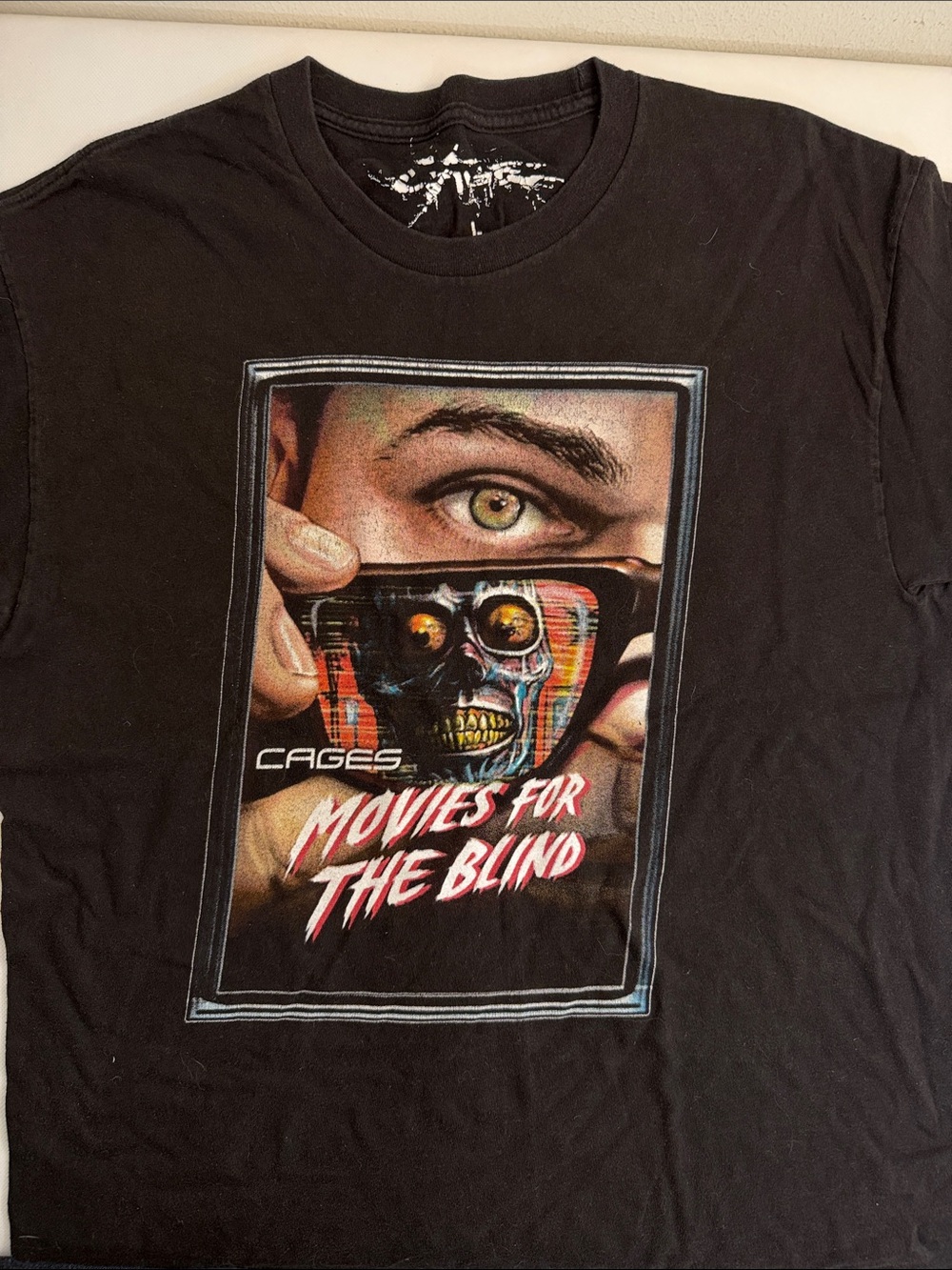 'Movies for the Blind' Graphic Tee - Black